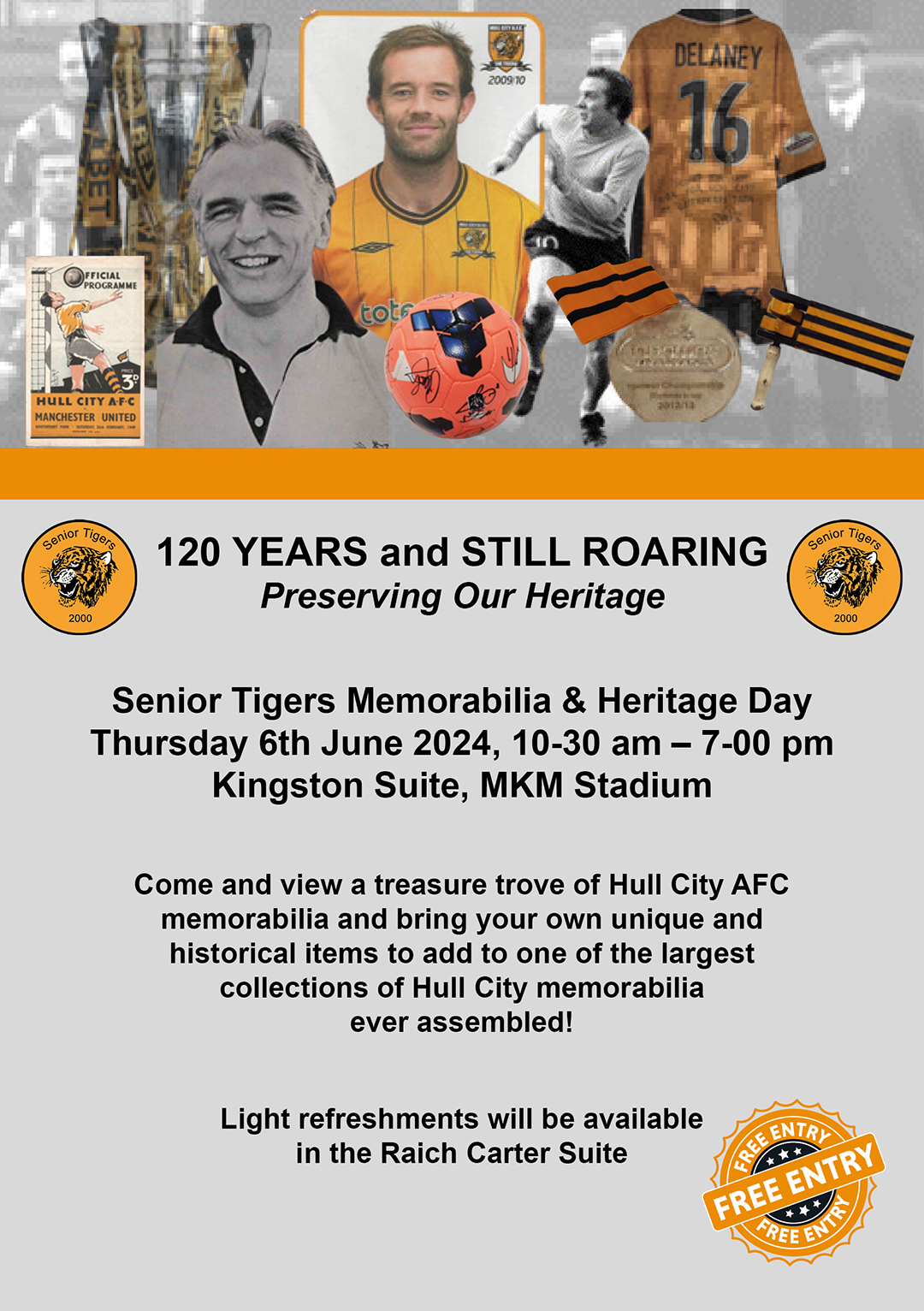 Senior Tigers Memorabilia & Heritage Day